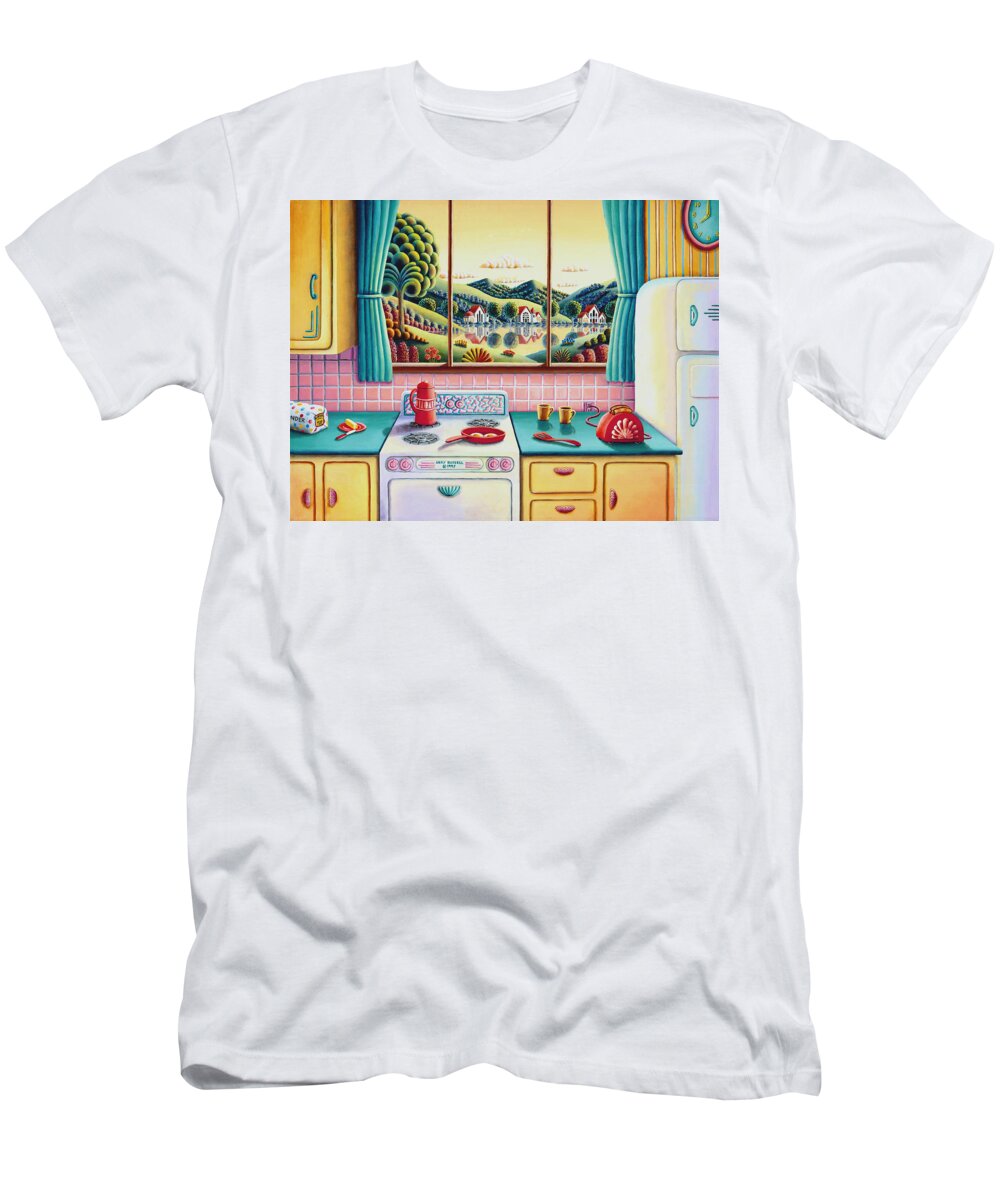 Painting T-Shirt featuring the painting Breakfast Of Champions by MGL Meiklejohn Graphics Licensing