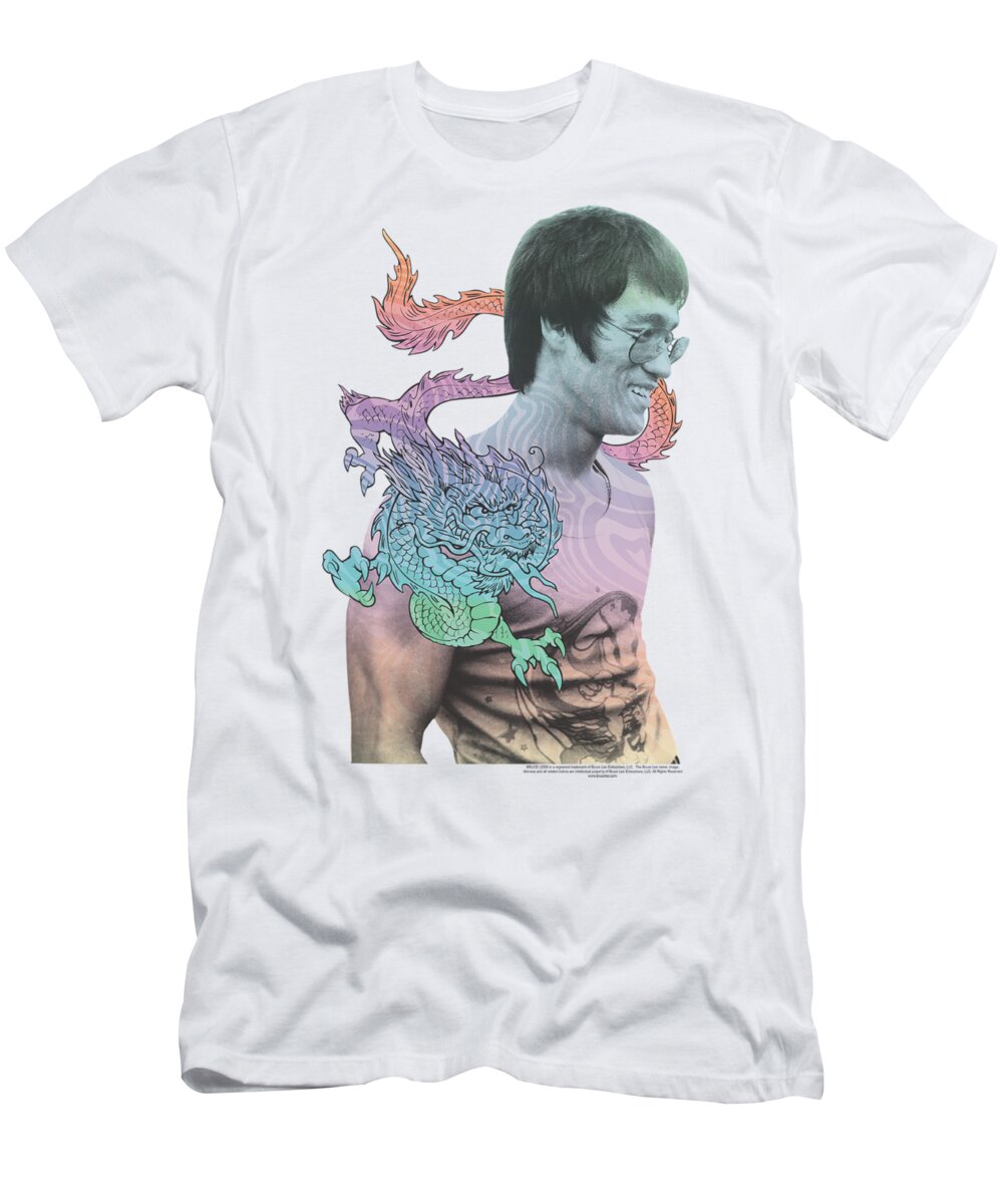 Bruce Lee T-Shirt featuring the digital art Bruce Lee - A Little Bruce by Brand A