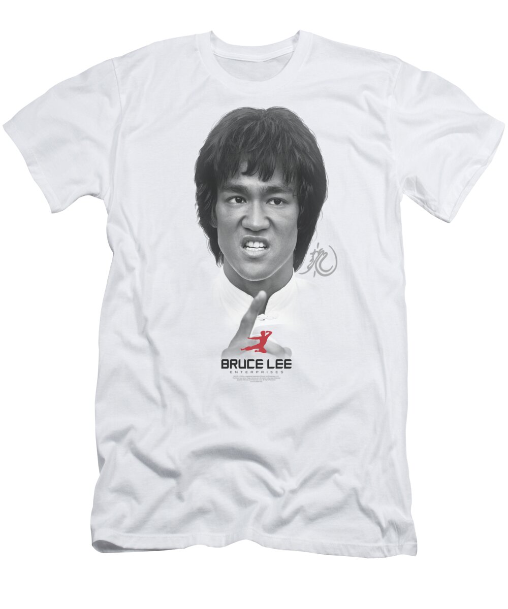  T-Shirt featuring the digital art Bruce Lee - Self Help by Brand A