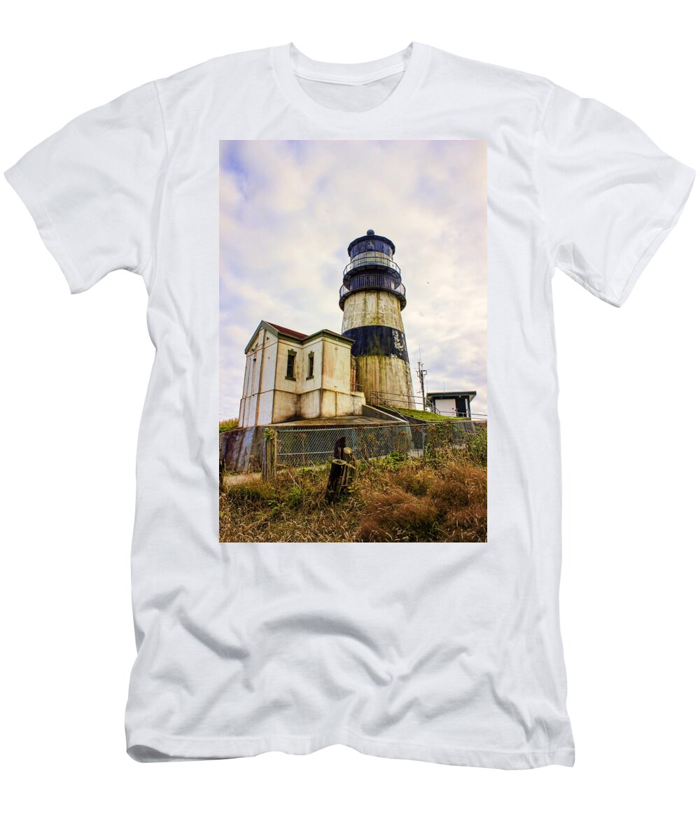 Lighthouse T-Shirt featuring the photograph Cape Disappointment by Cathy Anderson