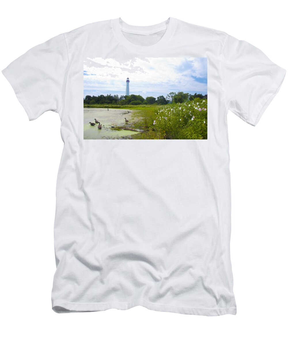 Cape T-Shirt featuring the photograph Cape May Lighthouse - New Jersey by Bill Cannon