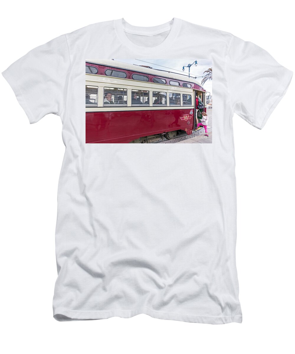 Streetcar T-Shirt featuring the photograph Car 1074 by Kate Brown