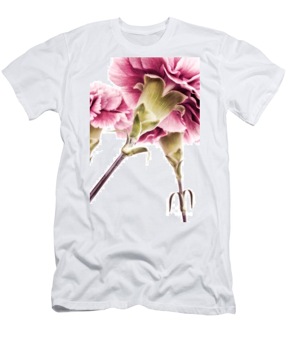 Modern T-Shirt featuring the photograph Carnations by Priska Wettstein