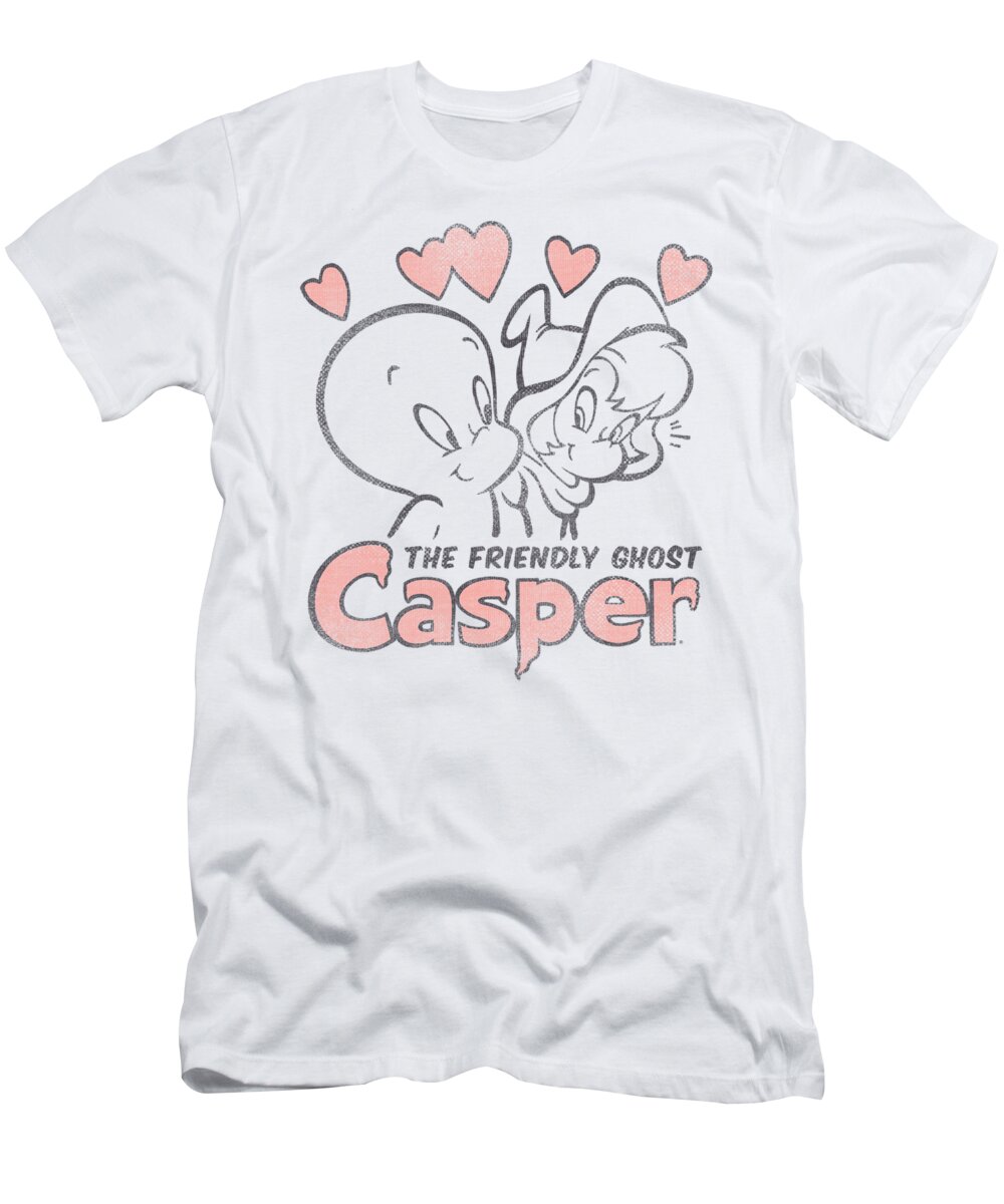  T-Shirt featuring the digital art Casper - Hearts by Brand A