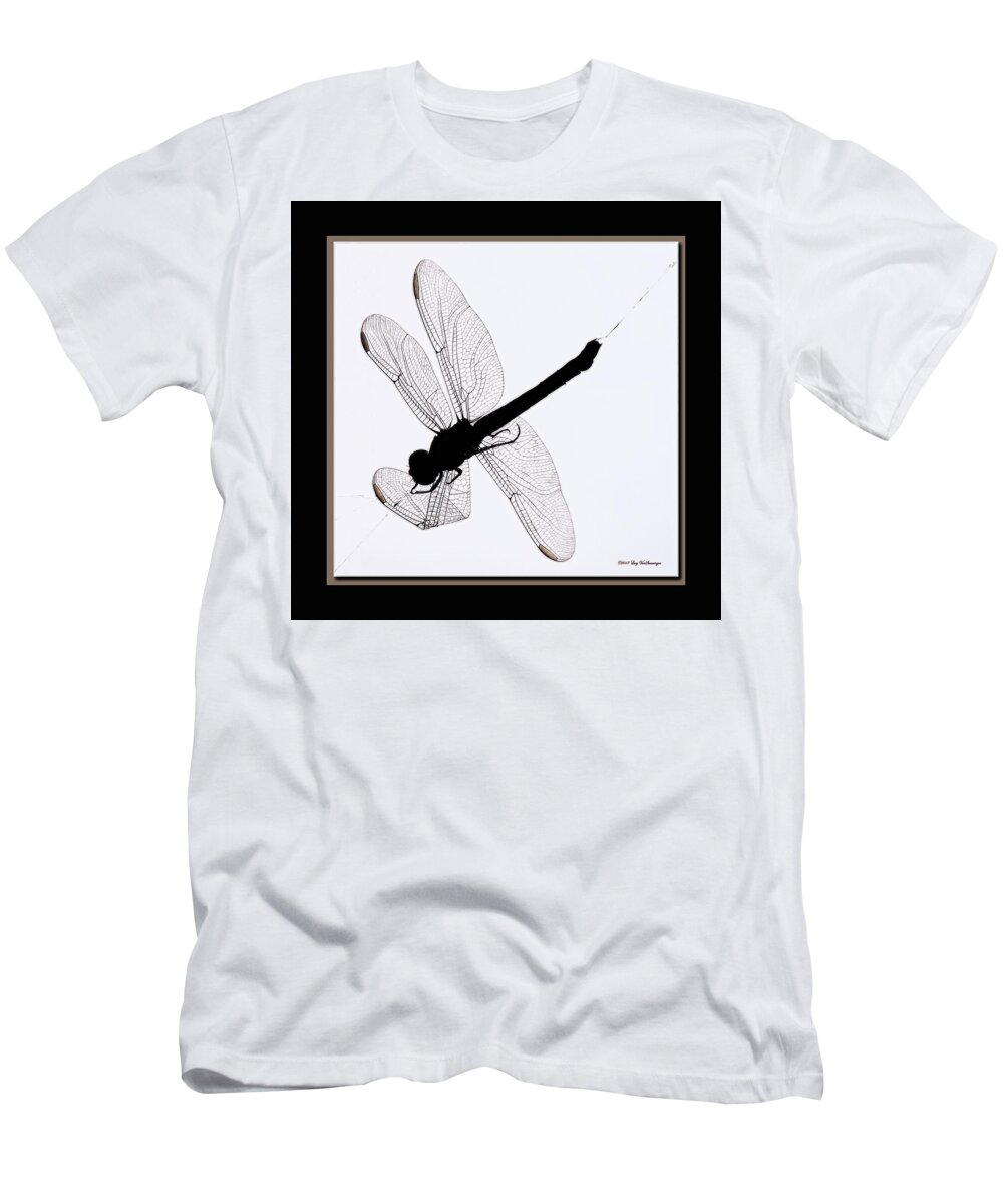 Dragonfly In Spiderweb Photograph T-Shirt featuring the photograph Catch of the Day by Lucy VanSwearingen