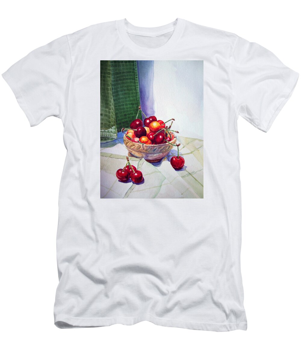 Berry T-Shirt featuring the painting Cherries by Irina Sztukowski