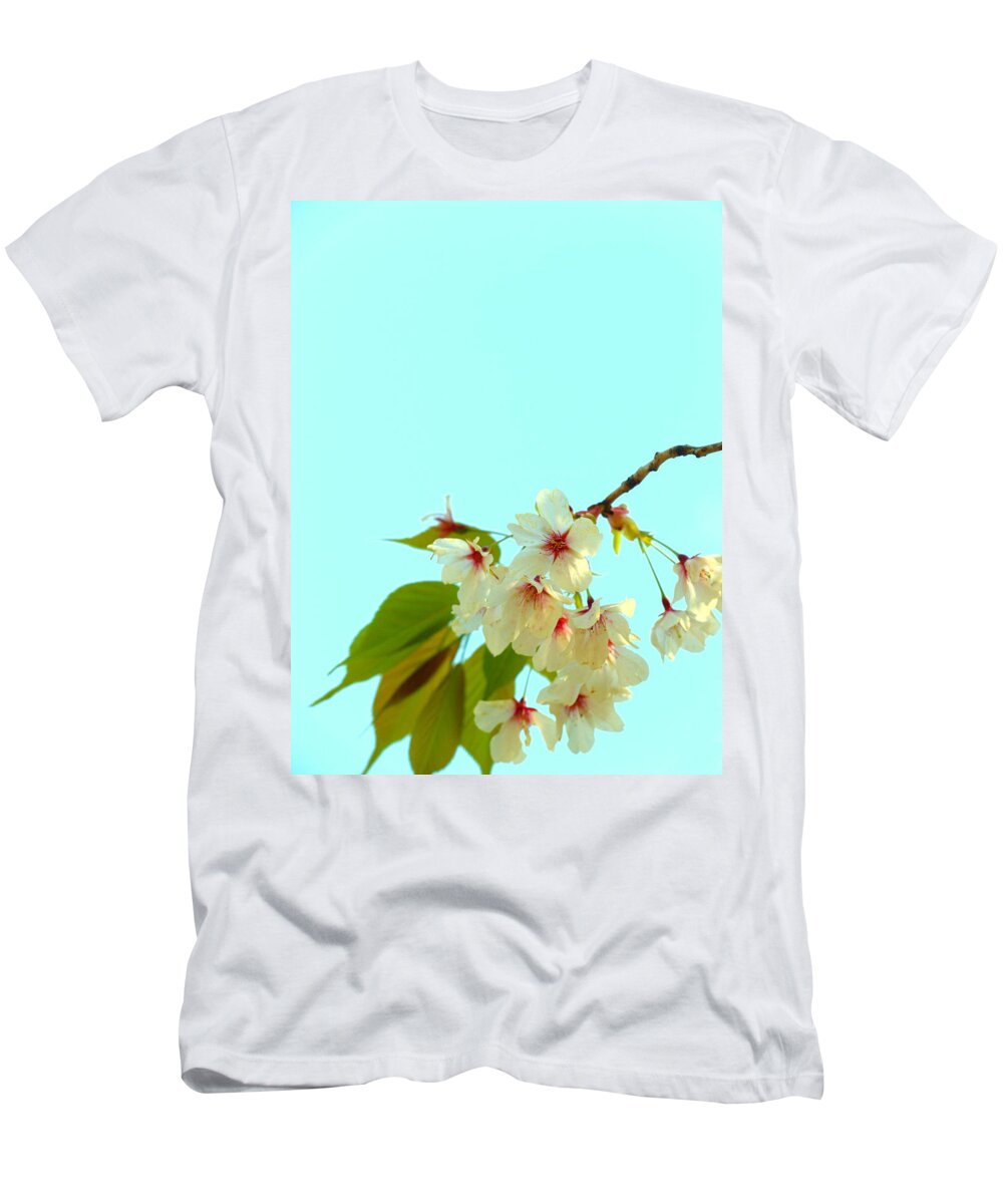 Cherry Blossom T-Shirt featuring the photograph Cherry Blossom Flowers by Yuka Kato