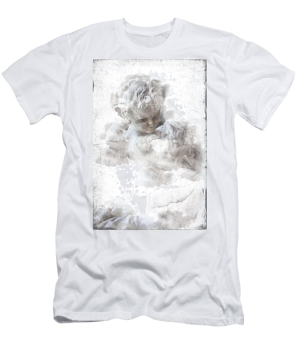 Cherub T-Shirt featuring the photograph Child Cherub by Evie Carrier