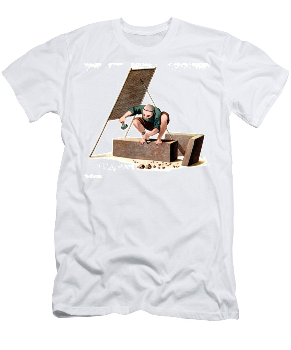 Occupation T-Shirt featuring the photograph Chinese Stonemason by Science Source