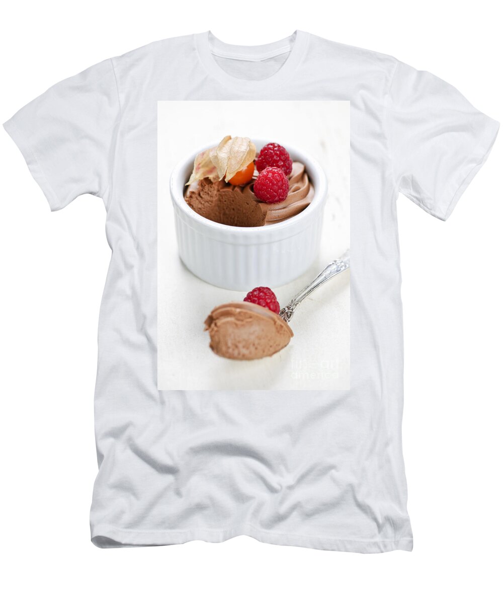 Chocolate T-Shirt featuring the photograph Chocolate mousse by Elena Elisseeva