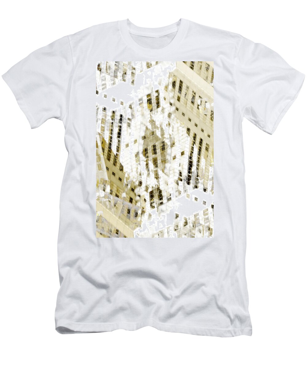 Cityscape T-Shirt featuring the digital art City 3 by Steve Ball
