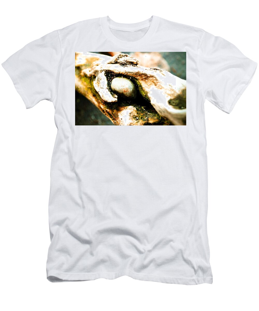 Abstract T-Shirt featuring the photograph Cold Stare by Laureen Murtha Menzl