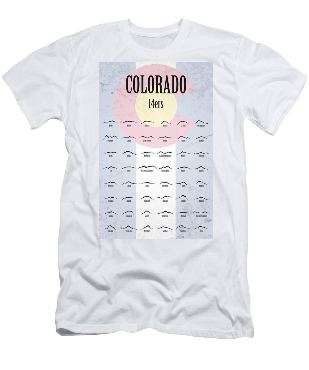 Colorado T-Shirt featuring the photograph Colorado 14ers Poster by Aaron Spong