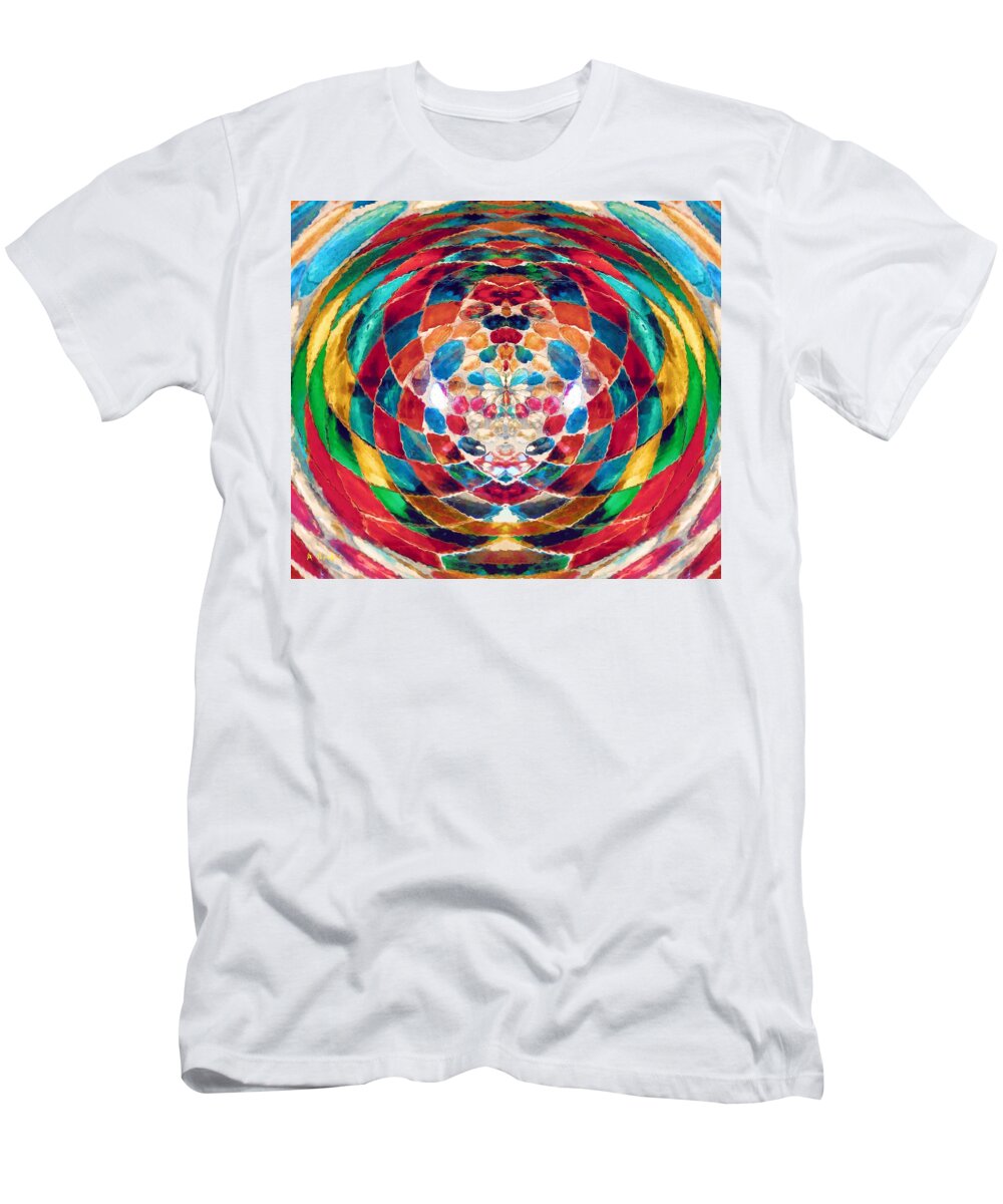 Eye T-Shirt featuring the digital art Colorful Mosaic by Alec Drake