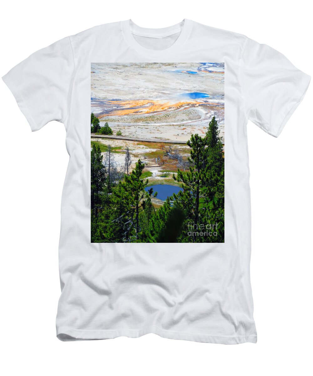 Yellowstone T-Shirt featuring the photograph Colors of Yellowstone by Ausra Huntington nee Paulauskaite