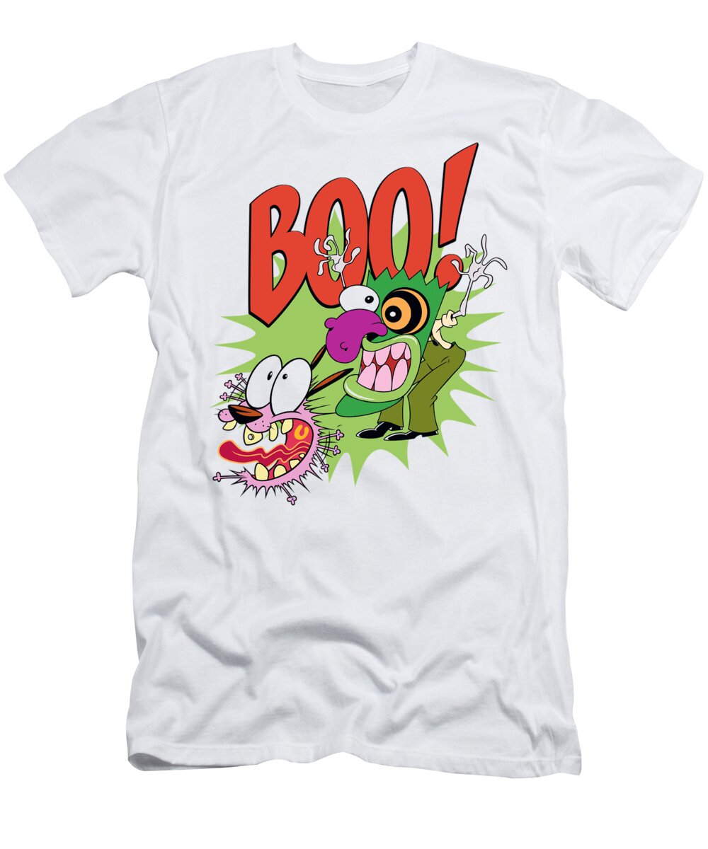  T-Shirt featuring the digital art Courage The Cowardly Dog - Stupid Dog by Brand A