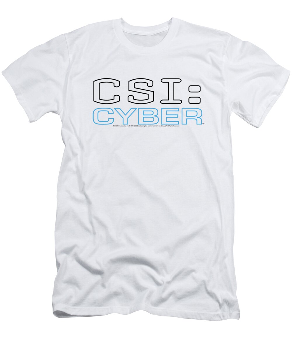  T-Shirt featuring the digital art Csi: Cyber - Logo by Brand A