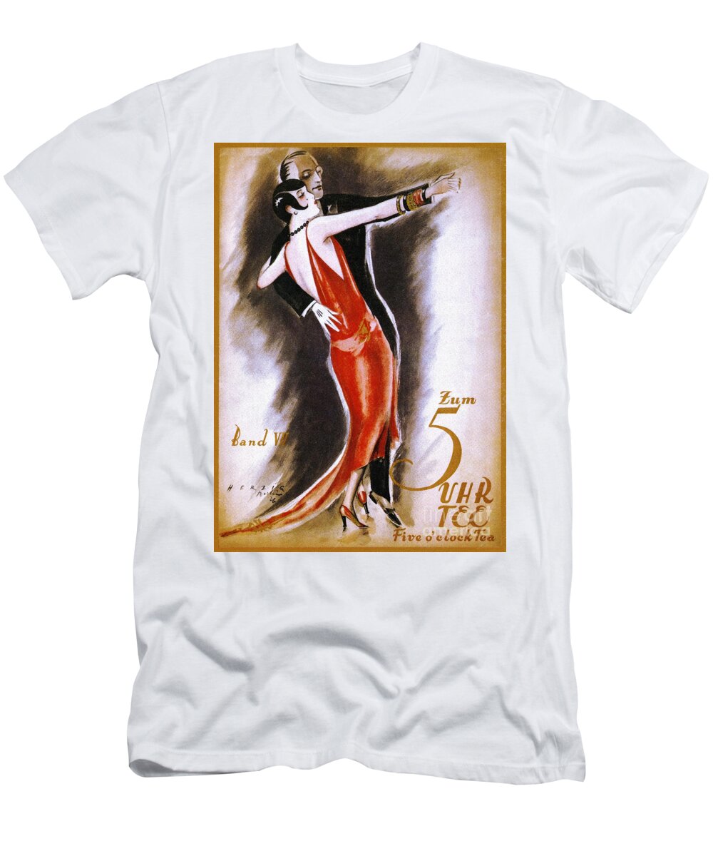 1926 T-Shirt featuring the drawing Dancing The Tango by Granger