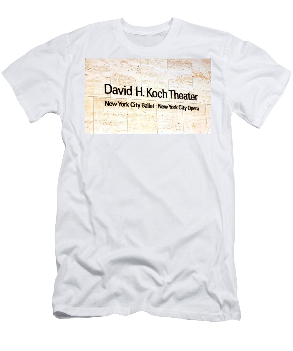 David H. Koch Theater T-Shirt featuring the photograph David H. Koch Theater by Valentino Visentini