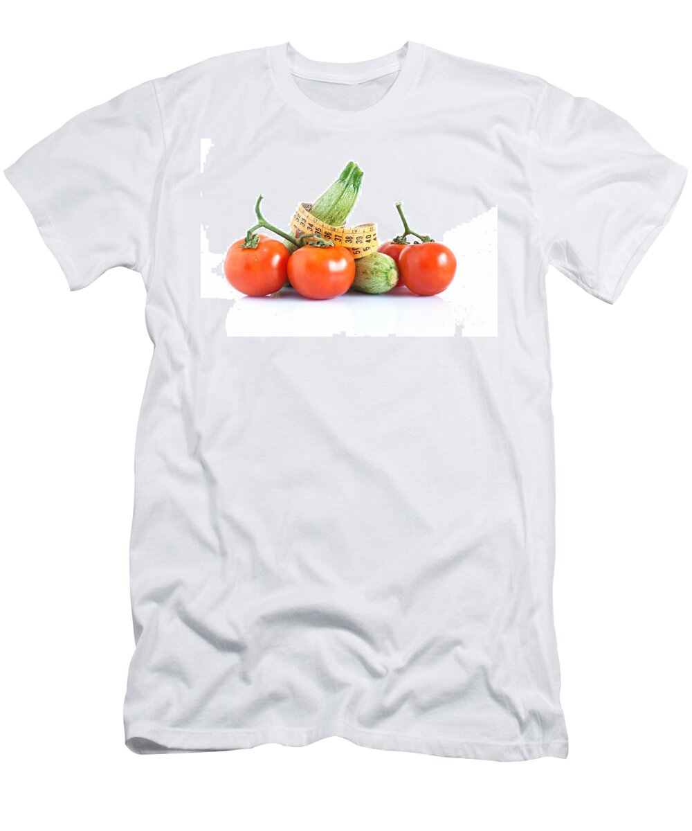 Background T-Shirt featuring the photograph Diet Ingredients by Antonio Scarpi