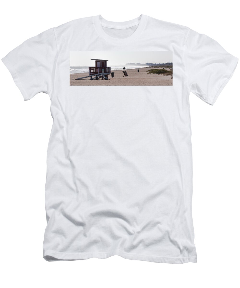 Beach T-Shirt featuring the photograph Done Surfing by Ed Gleichman