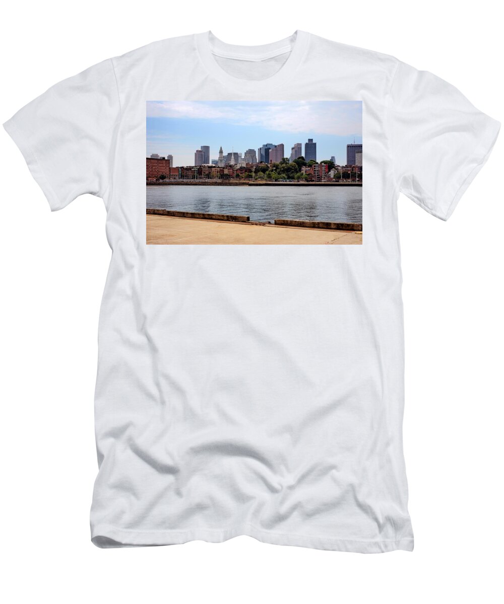 Downtown View In Boston T-Shirt featuring the photograph Downtown View in Boston by Klm Studioline