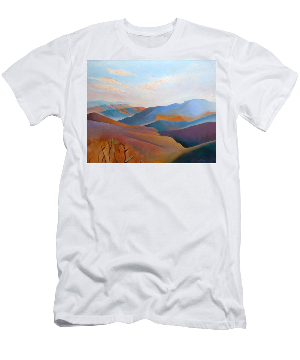 Mountains T-Shirt featuring the painting East Fall Blue Ridge No.3 by Catherine Twomey
