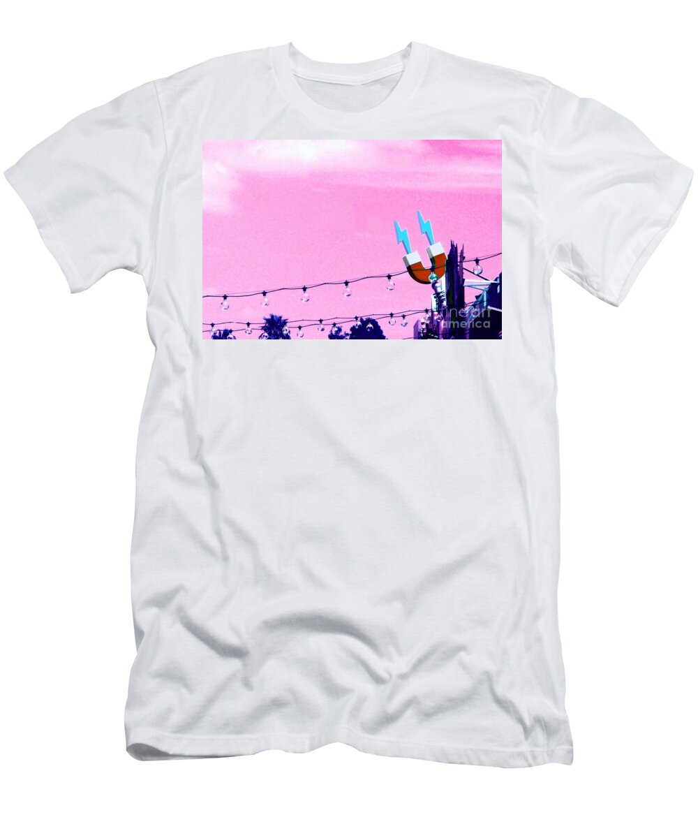 Pink T-Shirt featuring the digital art Magnetic Pink by Valerie Reeves