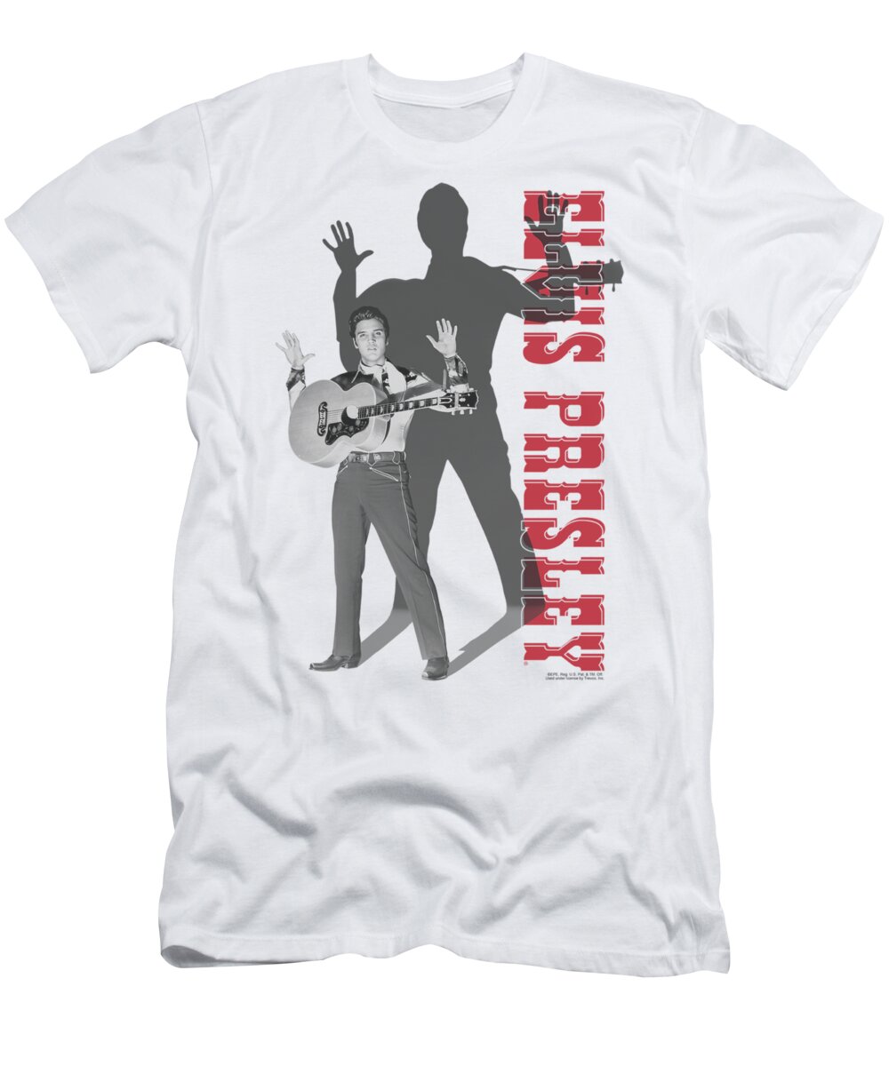 Elvis T-Shirt featuring the digital art Elvis - Look No Hands by Brand A