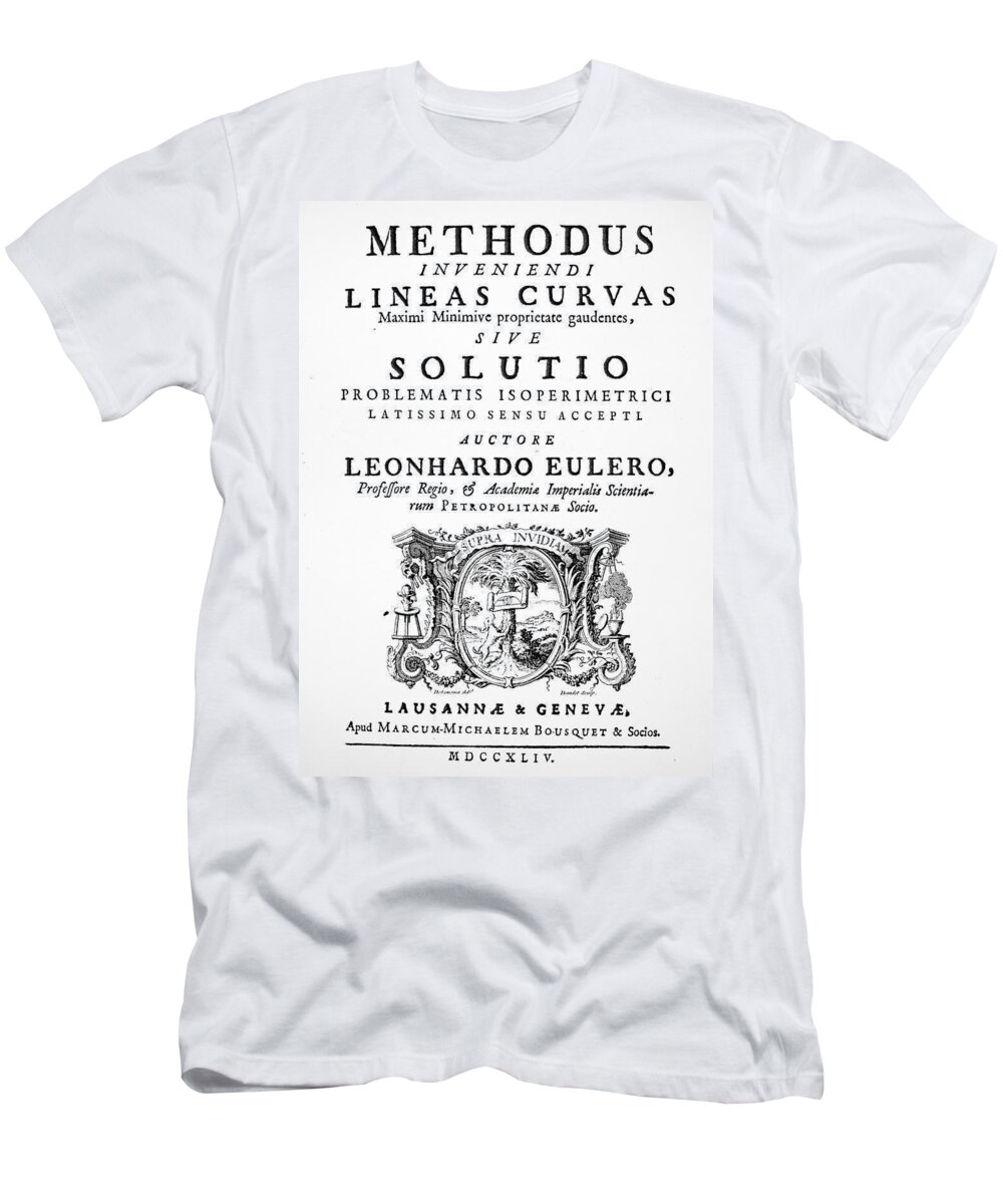 1744 T-Shirt featuring the painting Euler Title-page, 1744 by Granger