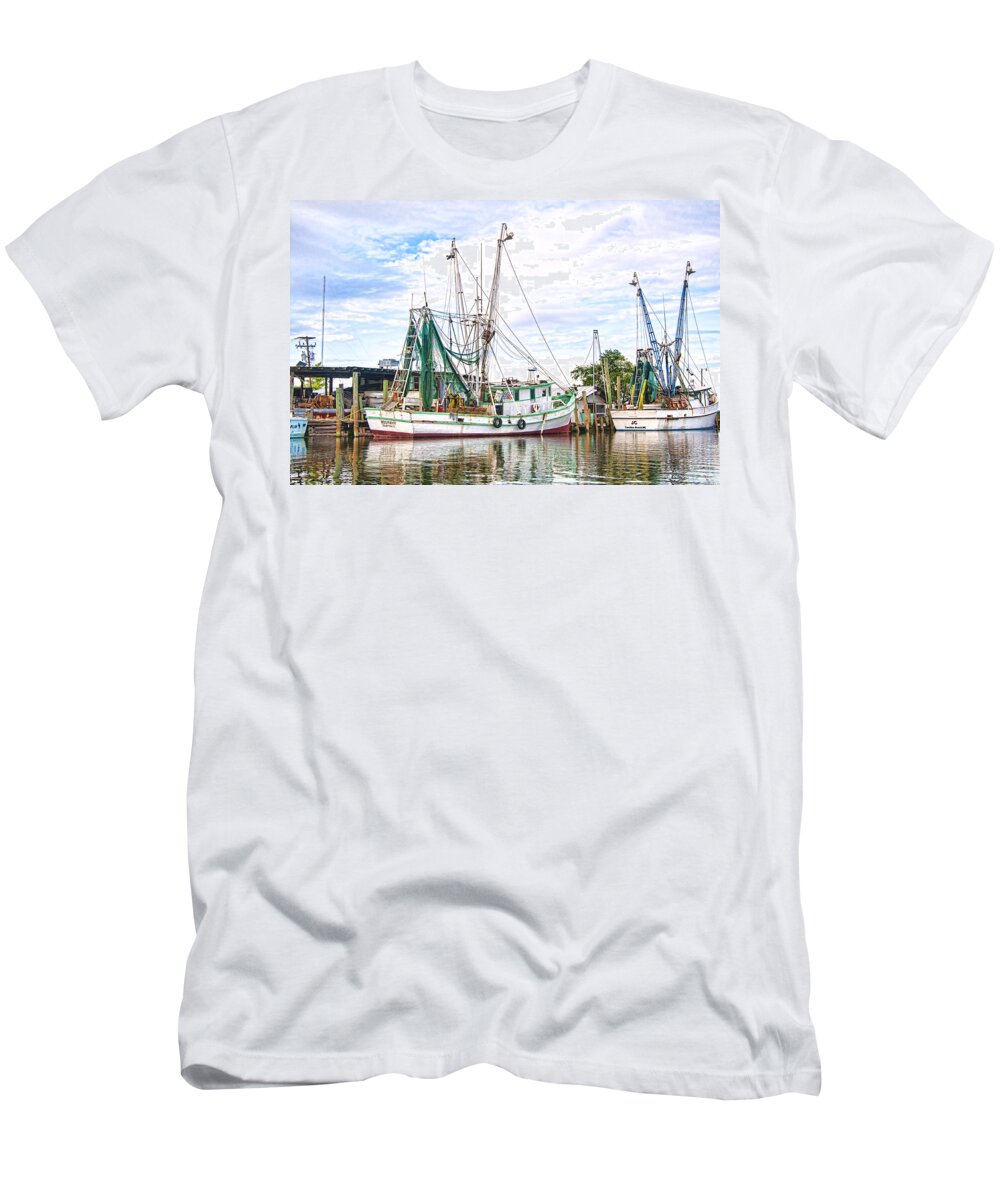 'shrimp Boat' T-Shirt featuring the photograph Evening Tide by Scott Hansen