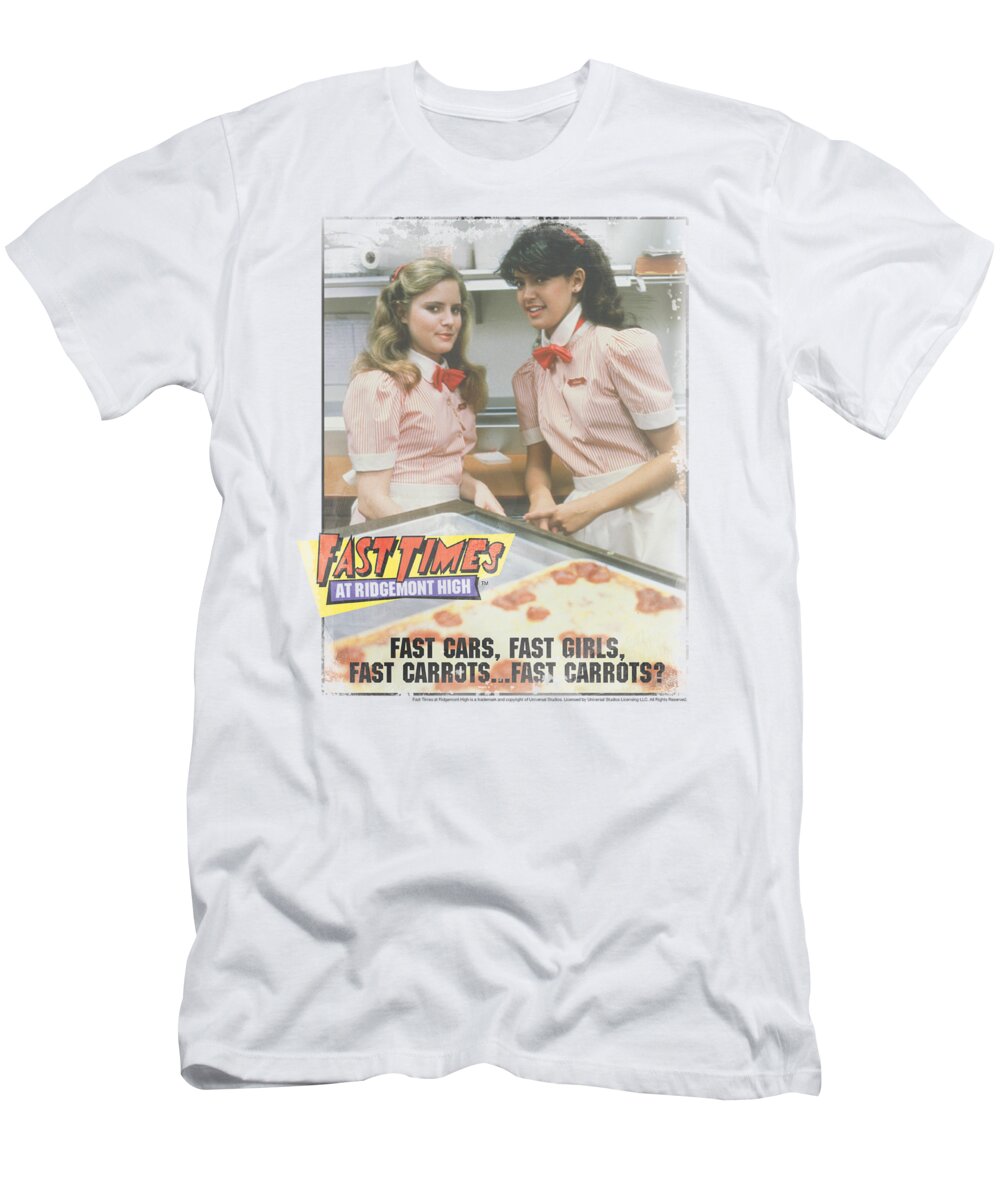 Fast Times At Ridgemont High T-Shirt featuring the digital art Fast Times Ridgemont High - Fast Carrots by Brand A