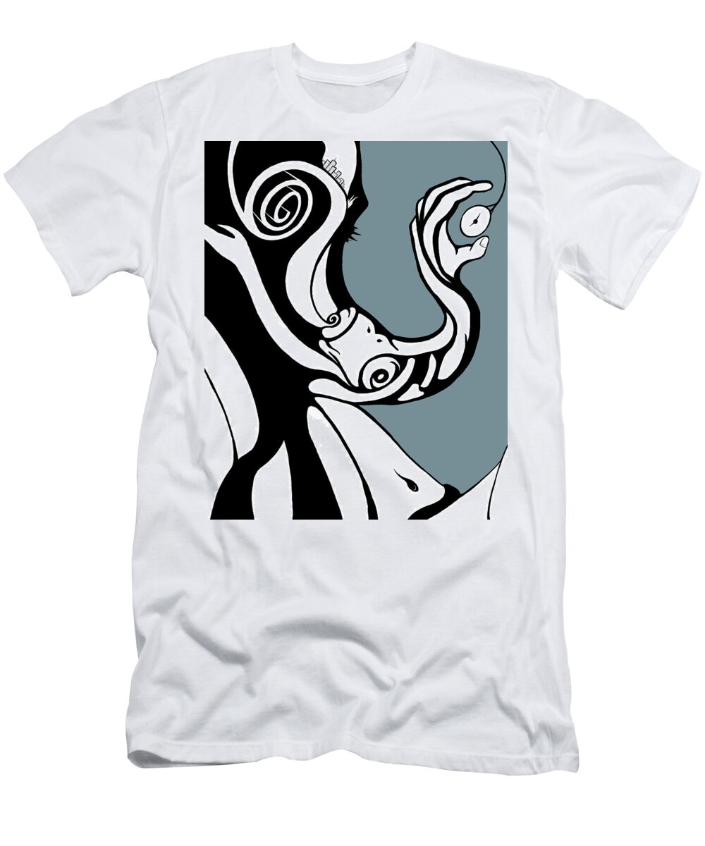 Tree T-Shirt featuring the digital art Finding Time by Craig Tilley