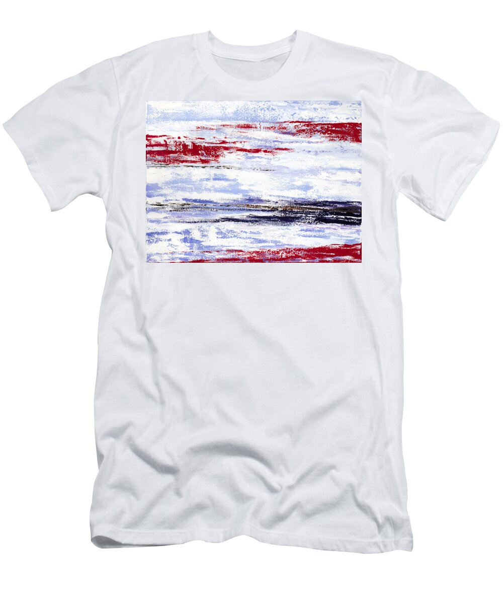 Abstract T-Shirt featuring the painting I C Red by Tamara Nelson