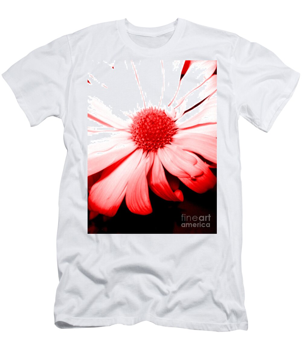 Flower T-Shirt featuring the digital art Created Pink Flower by Oksana Semenchenko