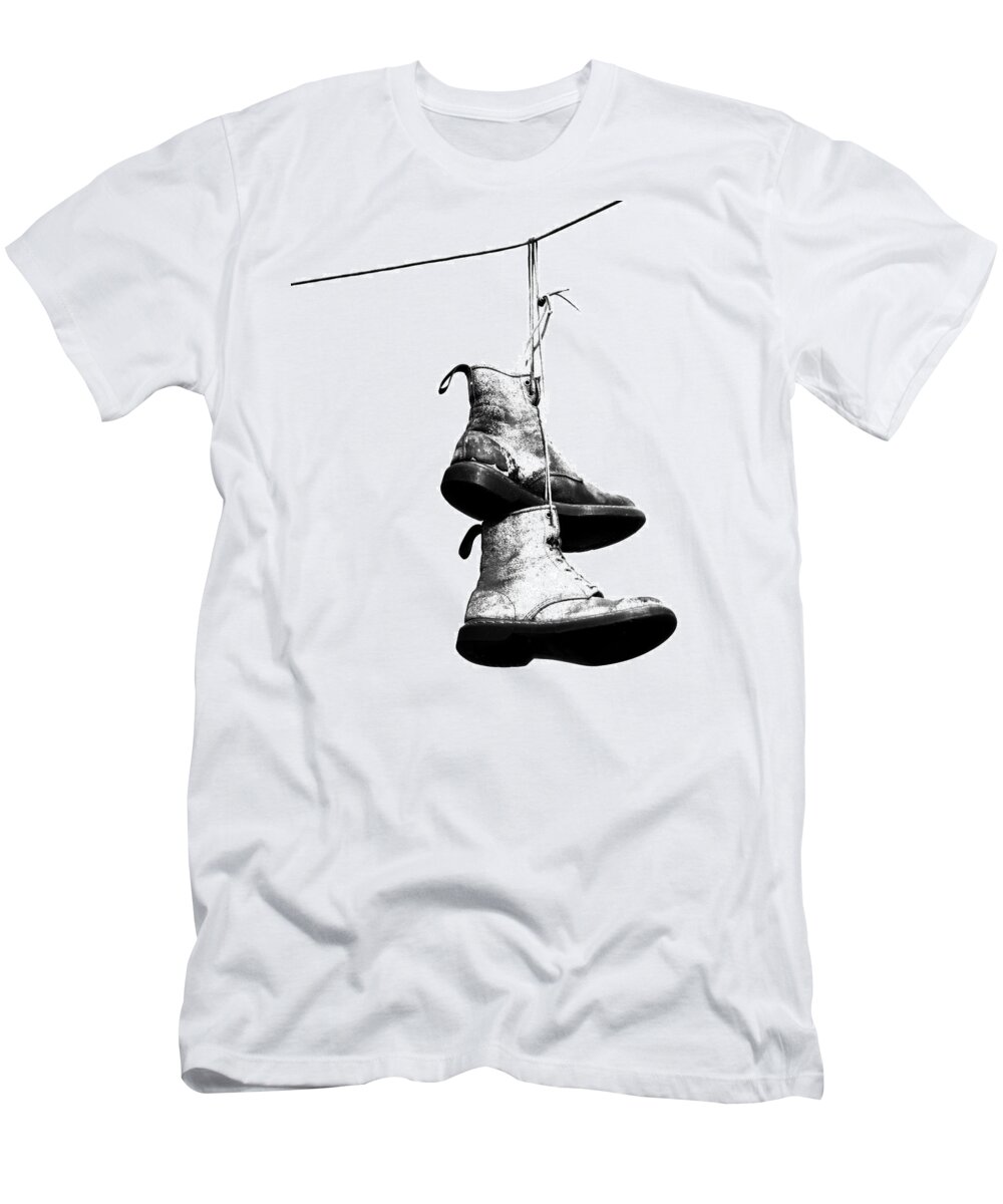 Shoes T-Shirt featuring the photograph Forgotten Steps by J C