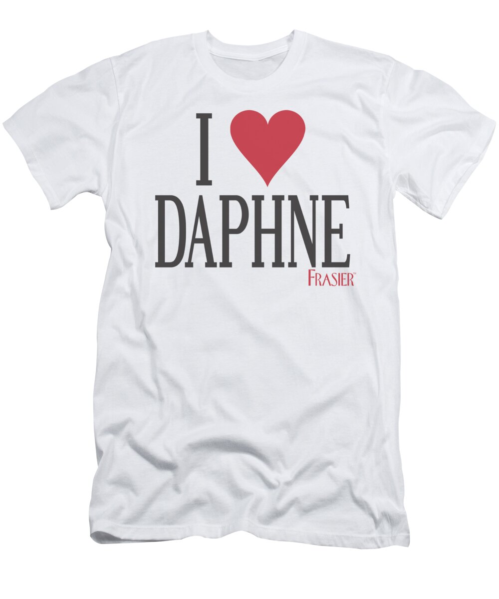  T-Shirt featuring the digital art Frasier - I Heart Daphne by Brand A
