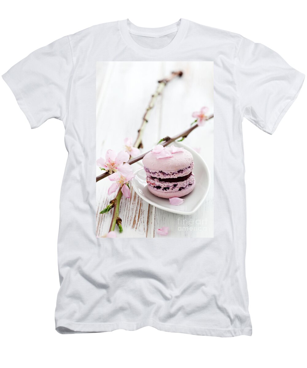 Blossom T-Shirt featuring the photograph French macaroons by Kati Finell