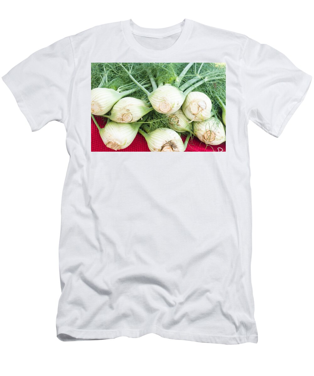 Agriculture T-Shirt featuring the photograph Fresh fennel at the market by John Trax
