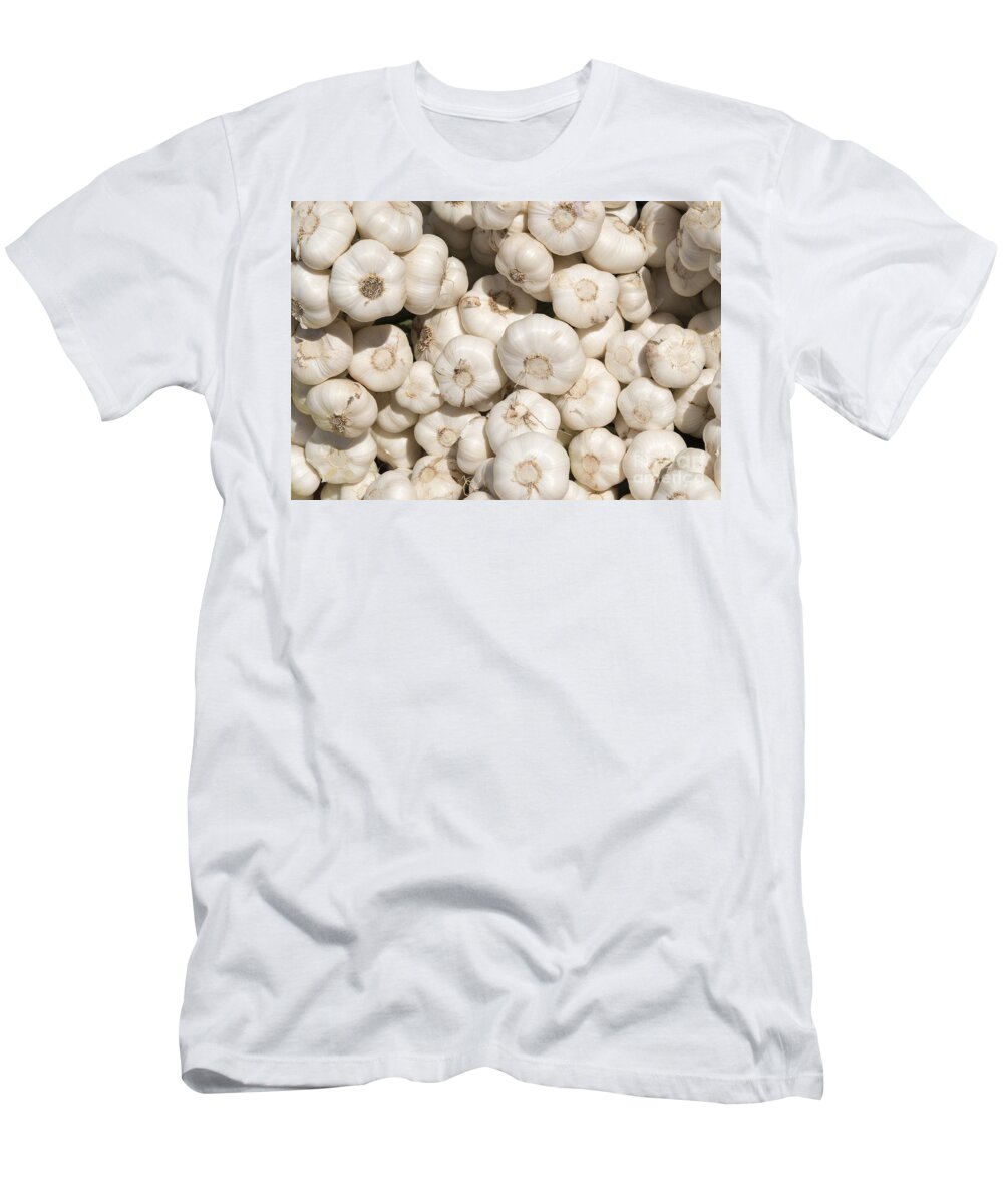 Garlic T-Shirt featuring the photograph Fresh Garlic by Michael Dawson