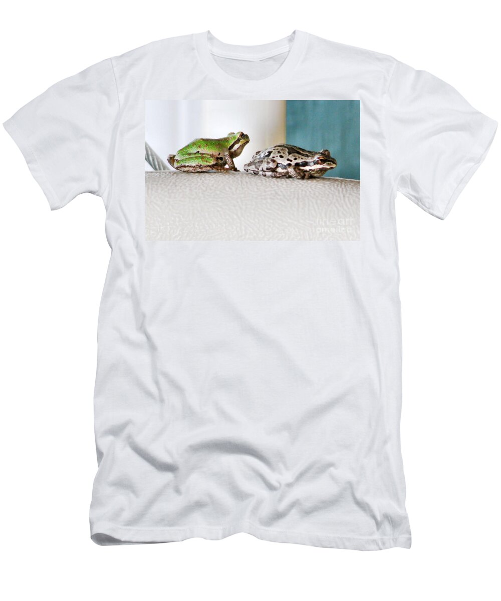 Frog T-Shirt featuring the photograph Frog Flatulence - A Case Study by Rory Siegel