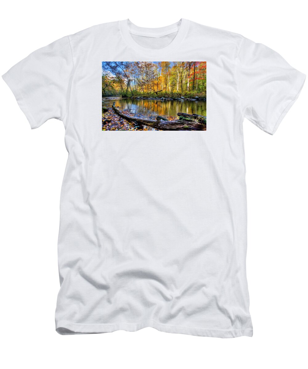 Appalachia T-Shirt featuring the photograph Full Box of Crayons by Debra and Dave Vanderlaan