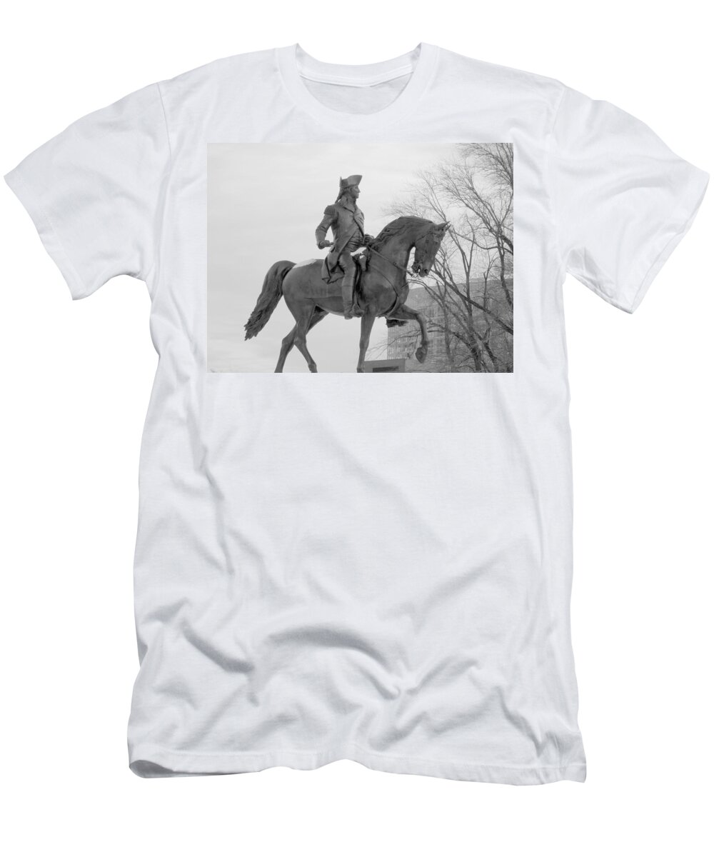 Boston T-Shirt featuring the photograph George Washington One by Caroline Stella
