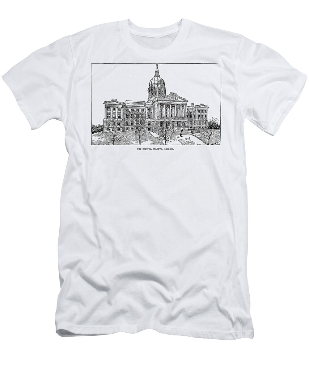 19th Century T-Shirt featuring the painting Georgia Atlanta by Granger