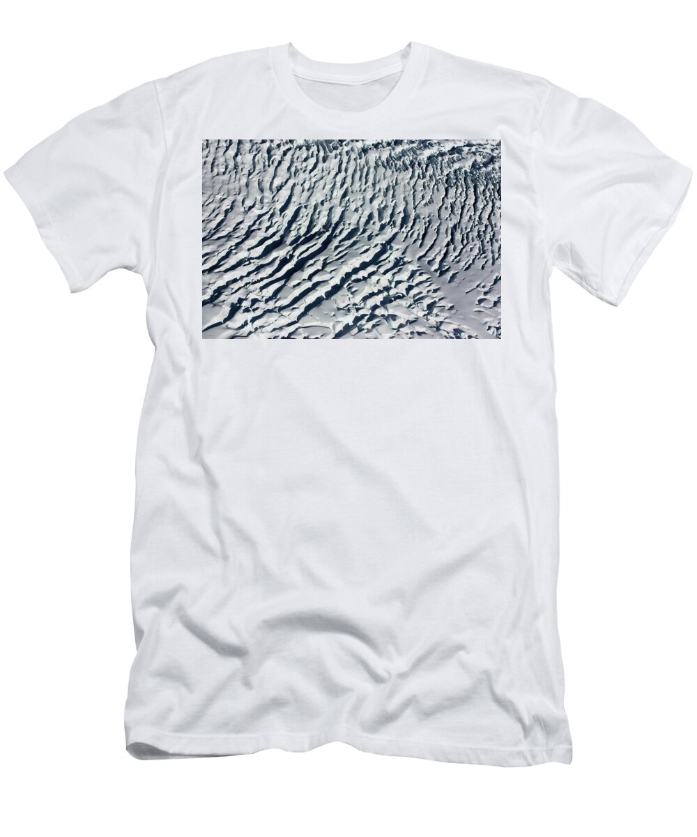 New Zealand T-Shirt featuring the photograph Glacier Abstract by Amanda Stadther