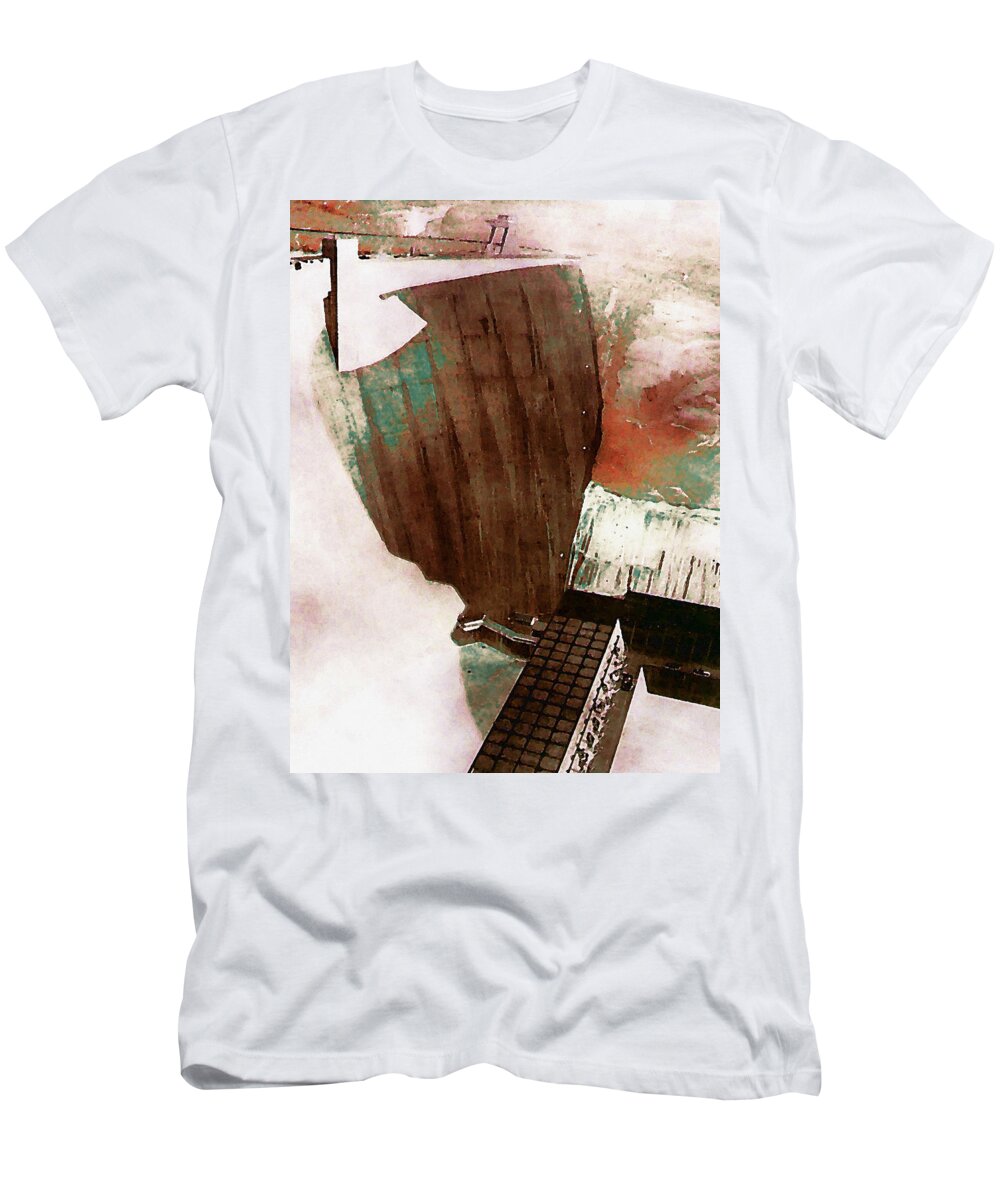 Digital T-Shirt featuring the digital art Glen Canyon Dam by David Hansen