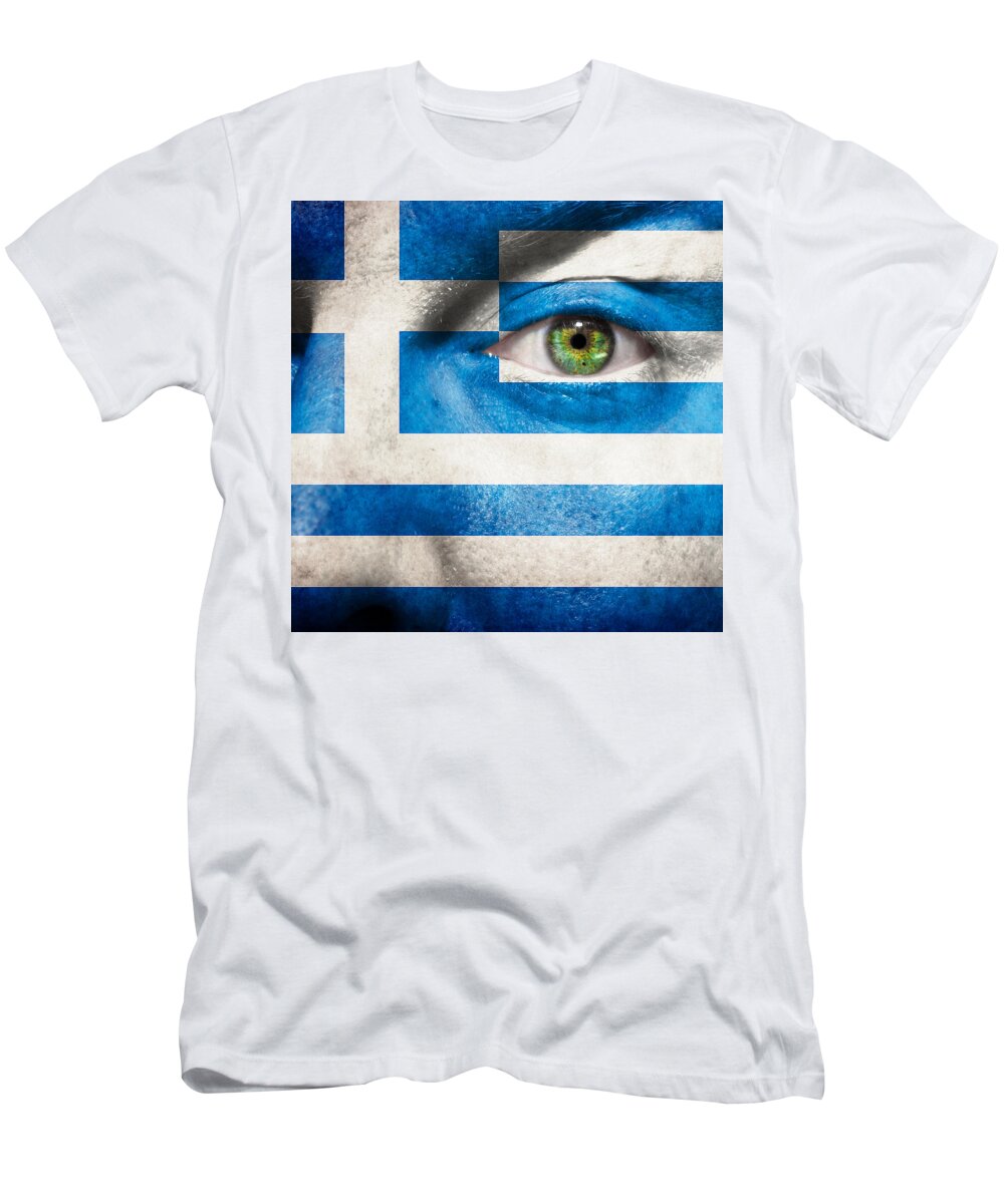 Art T-Shirt featuring the photograph Go Greece by Semmick Photo