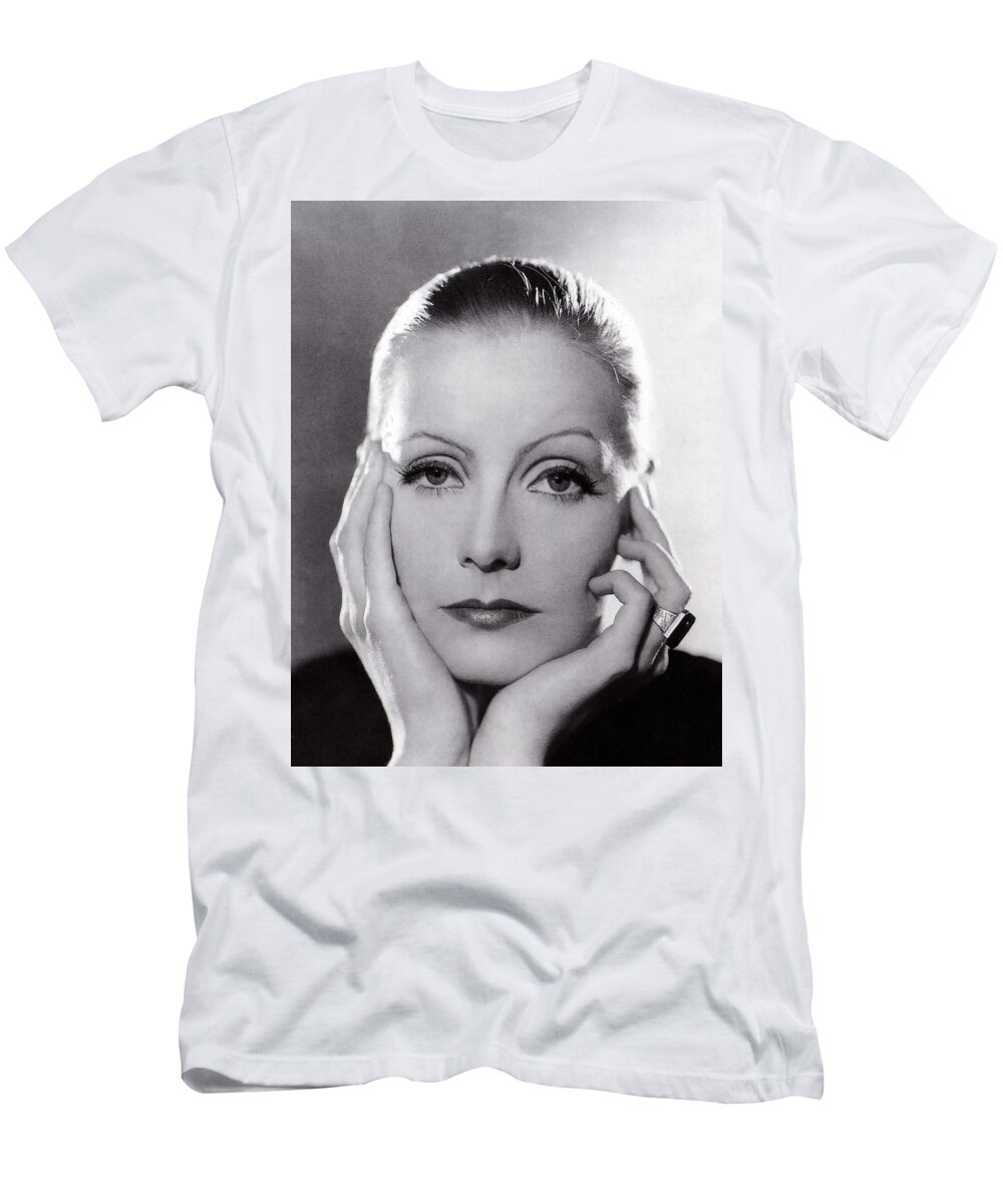 Greta Garbo T-Shirt featuring the digital art Greta Garbo by Georgia Fowler