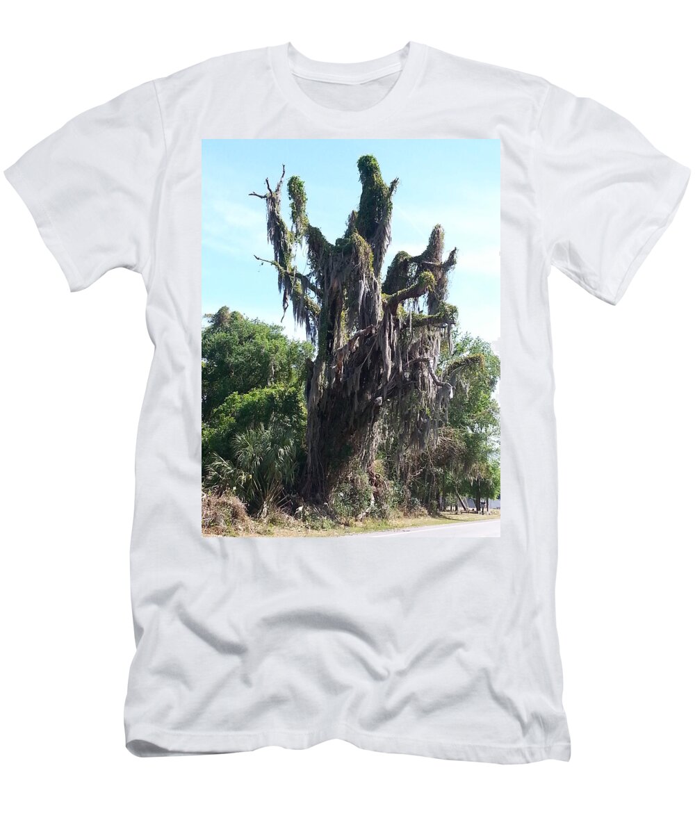 Landscape T-Shirt featuring the photograph Grim Reaper of Oak by Fortunate Findings Shirley Dickerson