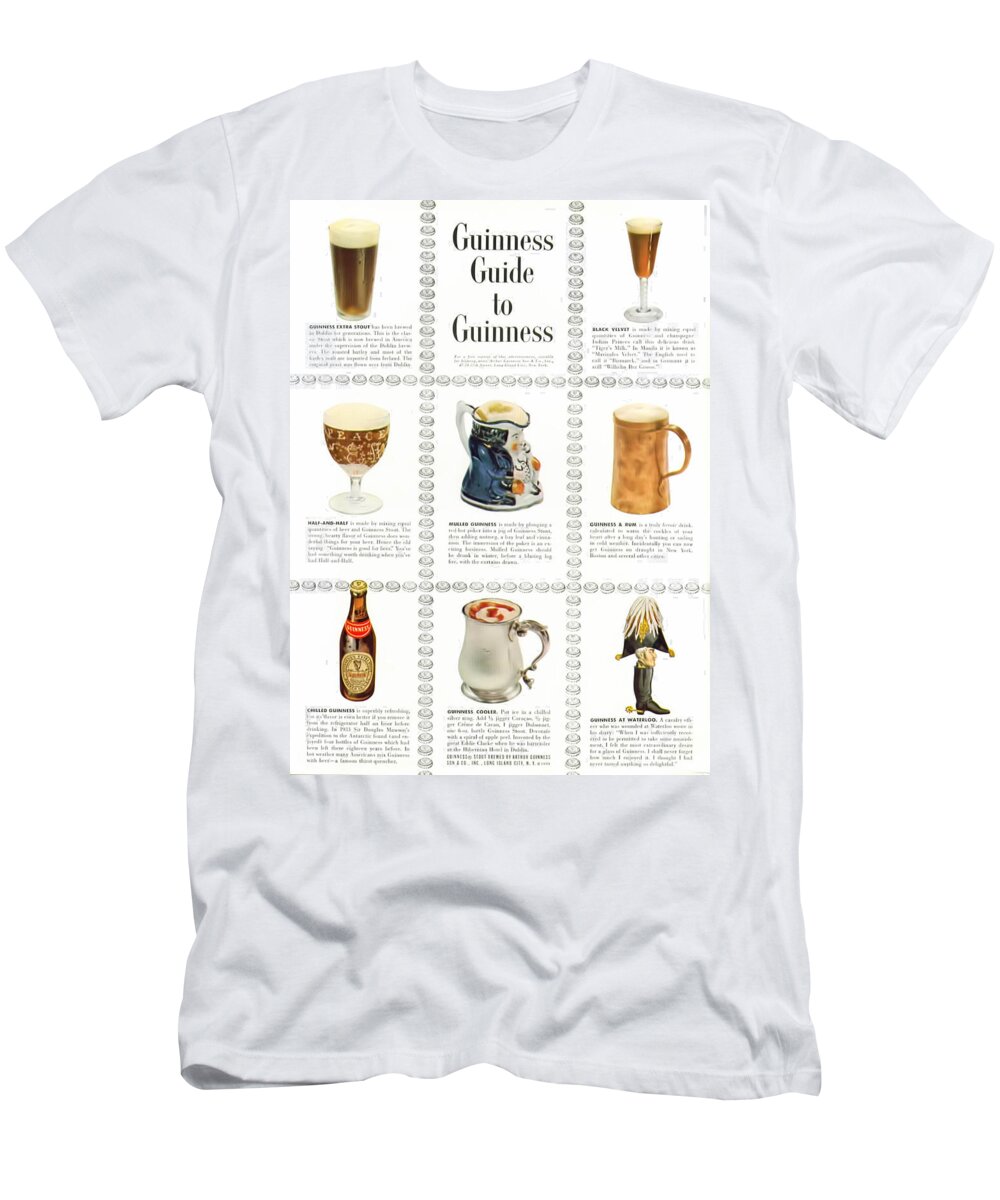 Guinness Guide To Guinness T-Shirt featuring the digital art Guinness Guide to Guinness by Georgia Clare